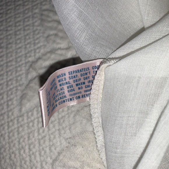 VTG "IRIS LINGERIE" W/EMBROIDERY & FRENCH BOBBIN LACE NIGHTGOWN Cottagecore Med - Picture 9 of 11